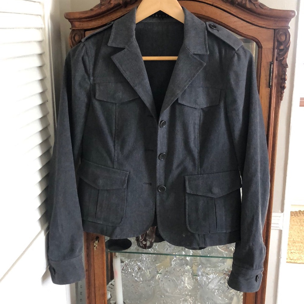 THEORY Dark Blue Jacket | Blazer